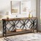 2-Tier Sofa Table 70.9 inches Console Hallway and Behind Couch